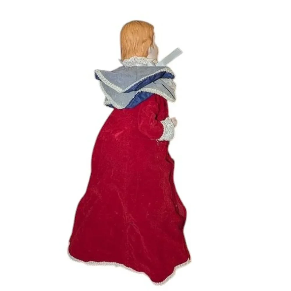 Vintage Victorian Elegant Man Dickens Christmas Carol Porcelain Tree Topper
